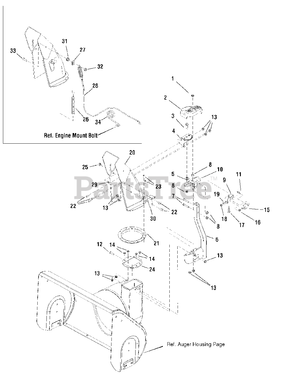 Brute 1695576 Brute 29" Snow Thrower, 13.5 Gross TP (2008) Discharge