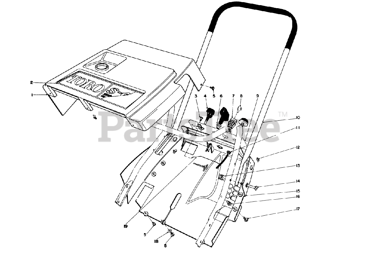 Toro 38162 (S620) Toro Snow Thrower (SN 004000001 004999999
