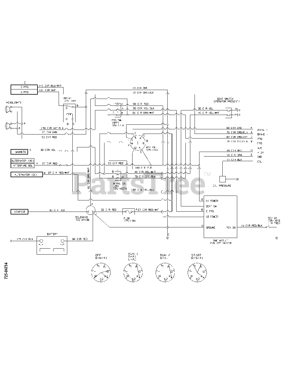 Cub Cadet Ltx 1040 Wiring Diagram from www.partstree.com