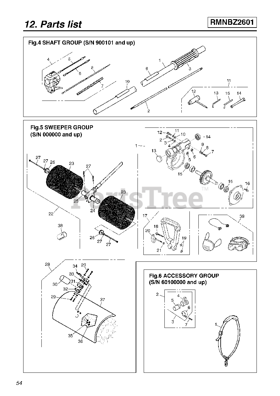 RedMax RMNBZ 2601 RedMax Sweeper (SN 60100000 & Above) (200601) 004