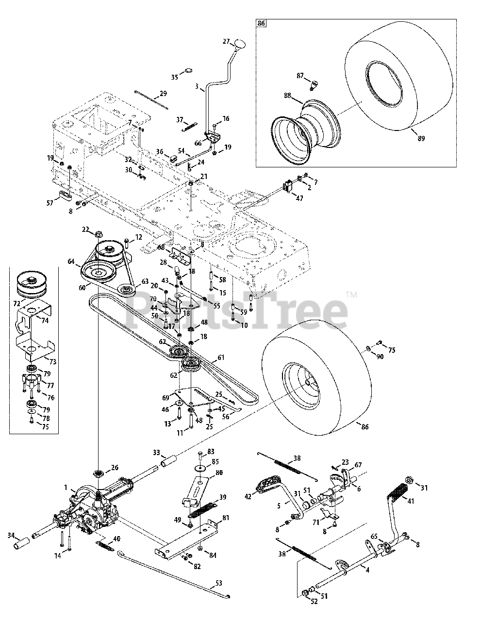 Craftsman 247.289040 13AL78SS099 Craftsman LT2000 Lawn Tractor