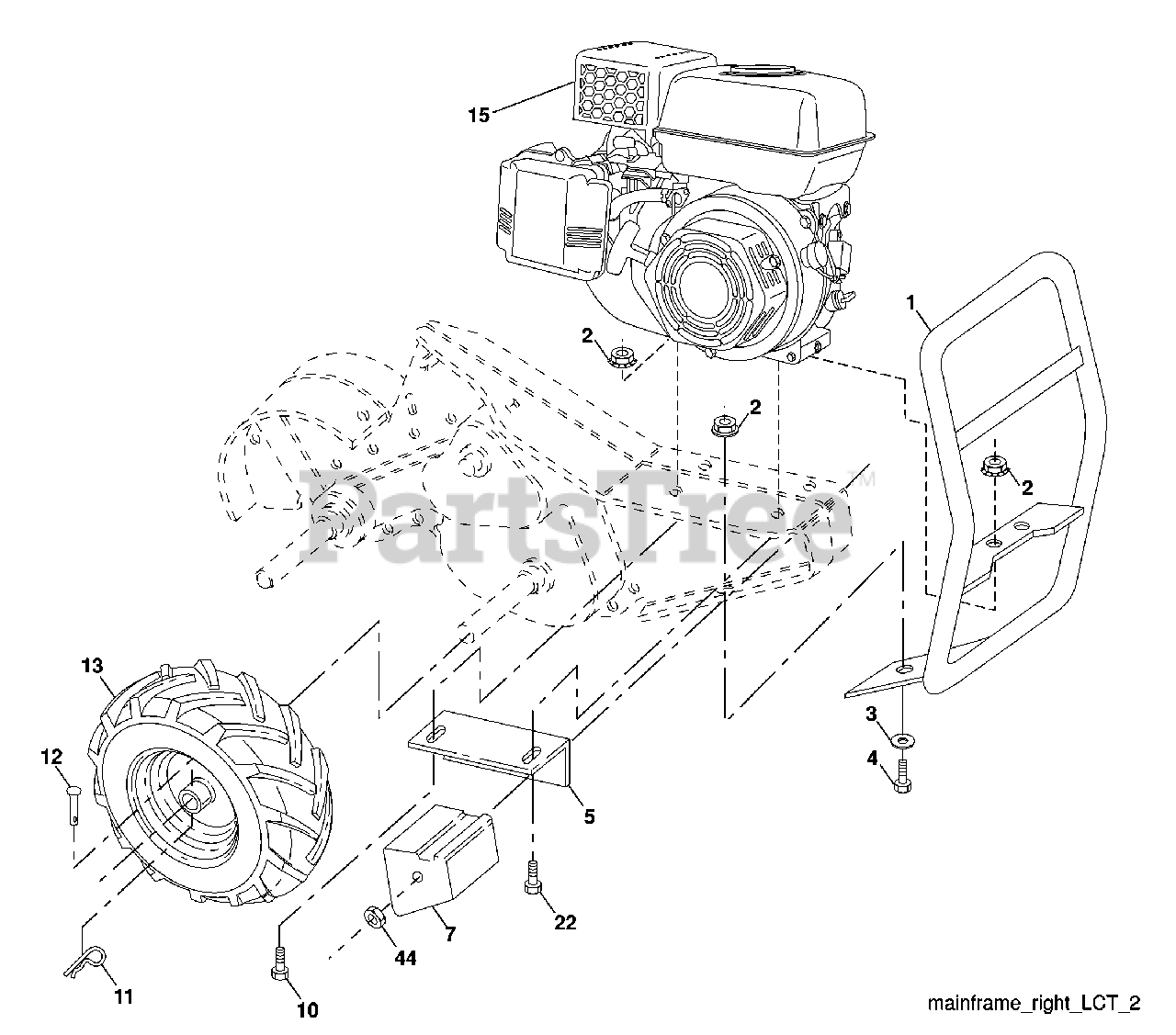 Husqvarna Drt 900 960930008 03 Husqvarna Rear Tine Tiller 2009 04