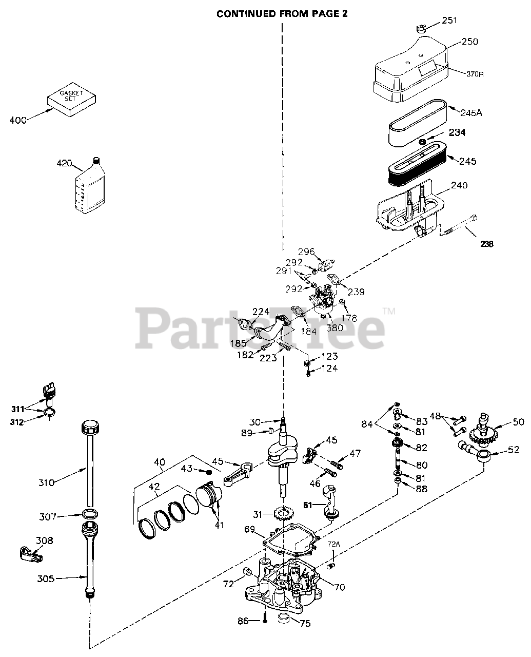 Tecumseh TVM195 150207G Tecumseh Engine Engine Parts List 2 Parts Lookup with Diagrams PartsTree