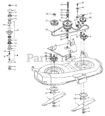 Cub cadet mower deck diagram