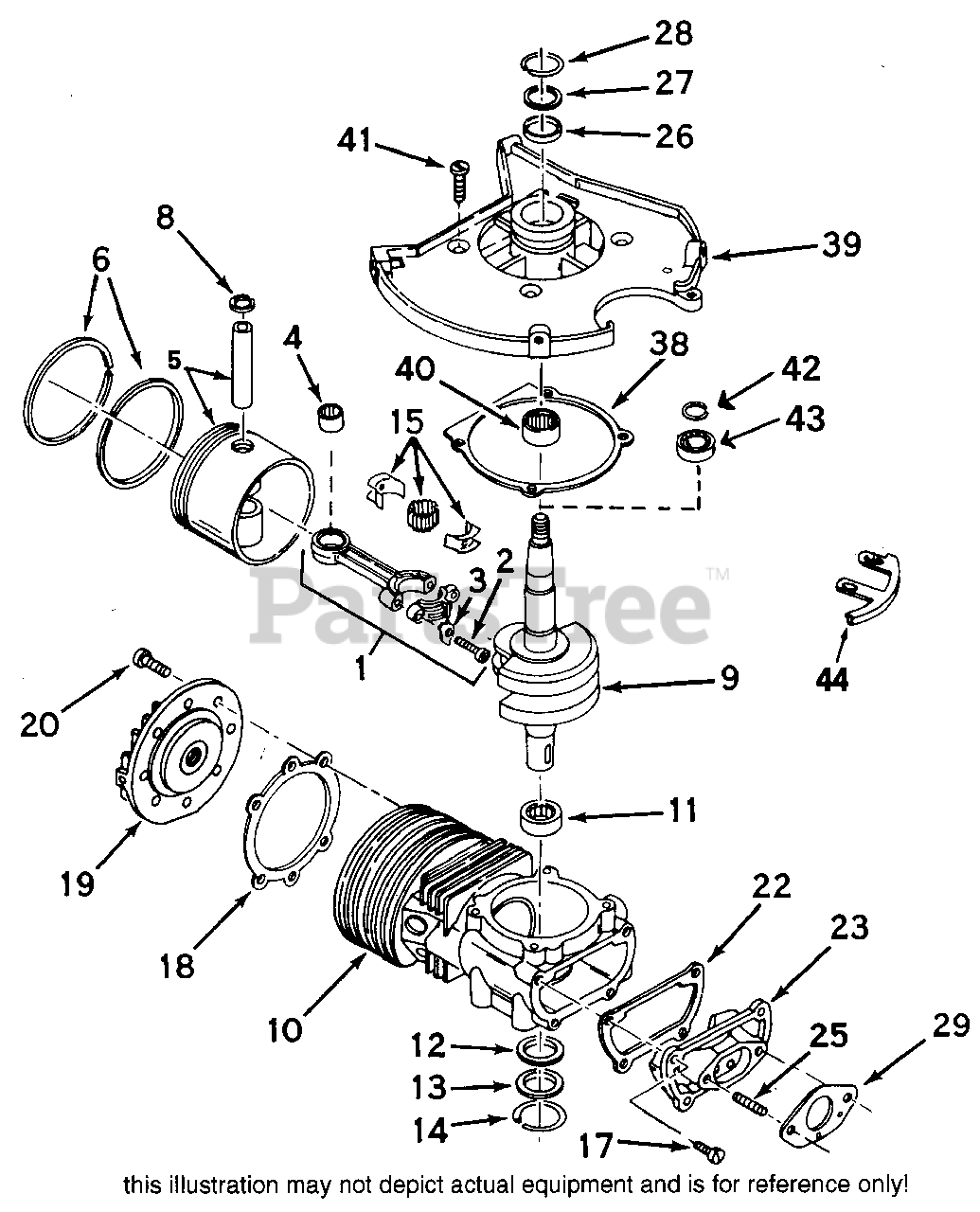 Tecumseh SBV 710411B Tecumseh Short Block Engine Parts List Parts Lookup with Diagrams PartsTree