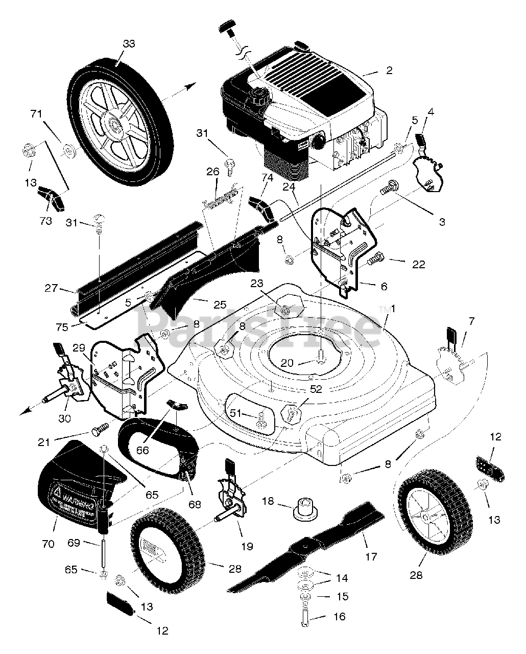 Murray mower on sale spares