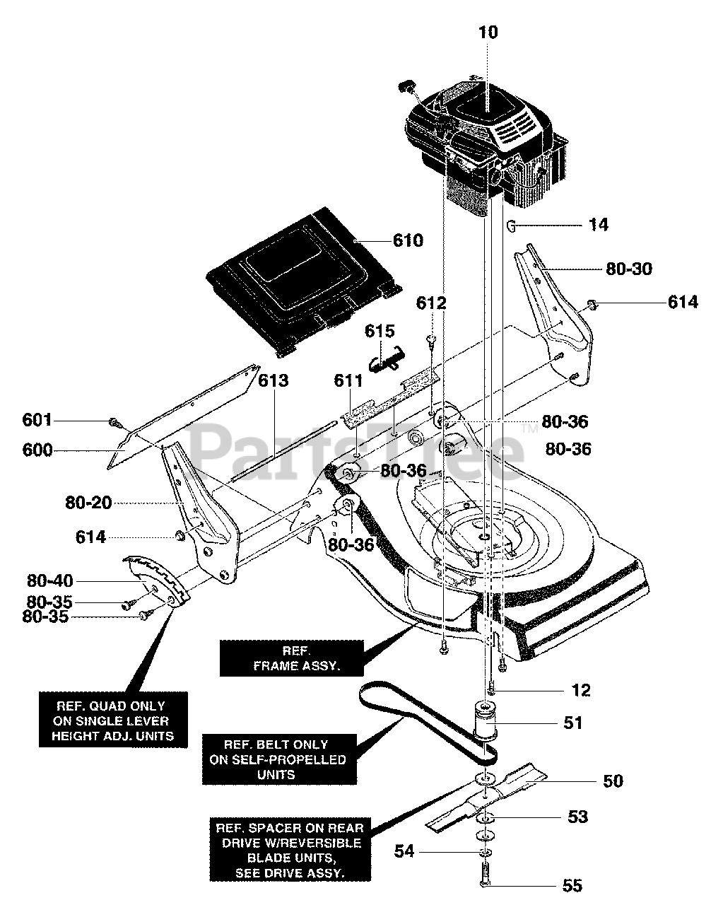 Yard King 218910x43F Yard King 21" WalkBehind Mower (2004) Engine