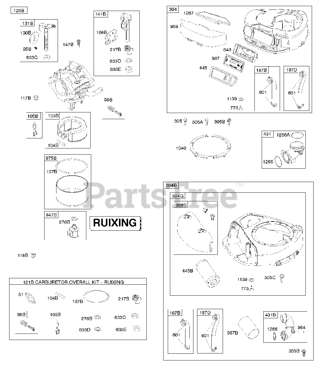 Briggs & Stratton 31N7070301G1 Briggs & Stratton Vertical Engine Air Cleaner, Blower Housing