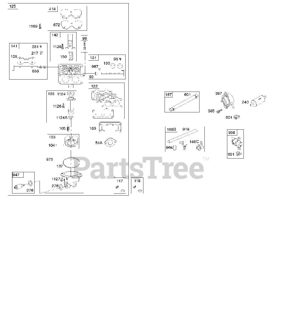 Vhbw 1x Filtre Mousse, 1x Filtre Papier Compatible Avec Briggs Stratton 49m977 0112 B1 Moteur Pour Tracteur Tondeuse 18000344