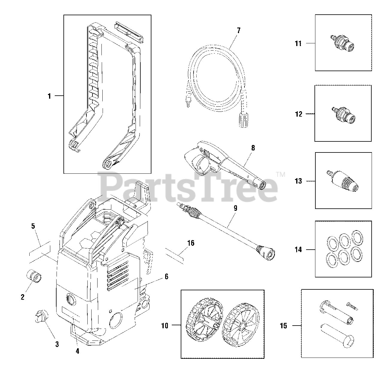 Craftsman 02056000 Craftsman 1,700 PSI Pressure Washer Main Unit