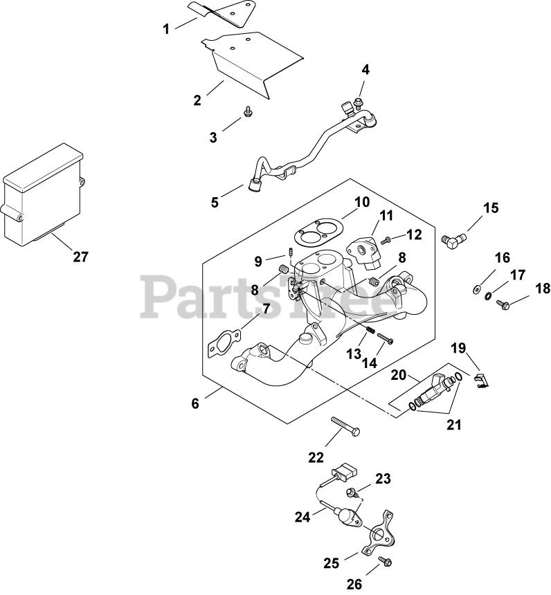 Kohler CH7353015 Kohler Command PRO Engine, Made for Walker Mfg