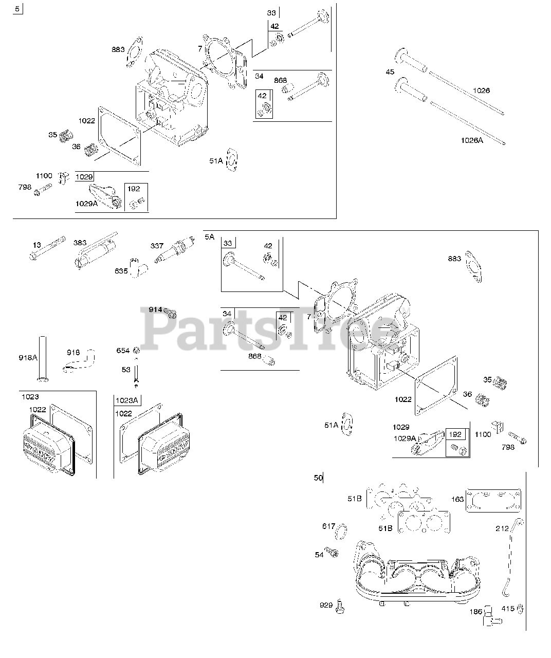 Briggs & Stratton 4067770139E1 Briggs & Stratton Vertical Engine Cylinder Head, Rocker Arm