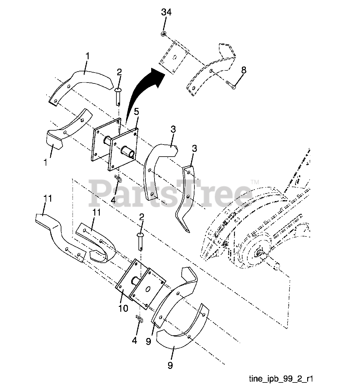 Husqvarna Rtt 900 960930009 02 Husqvarna Rear Tine Tiller 2009 04