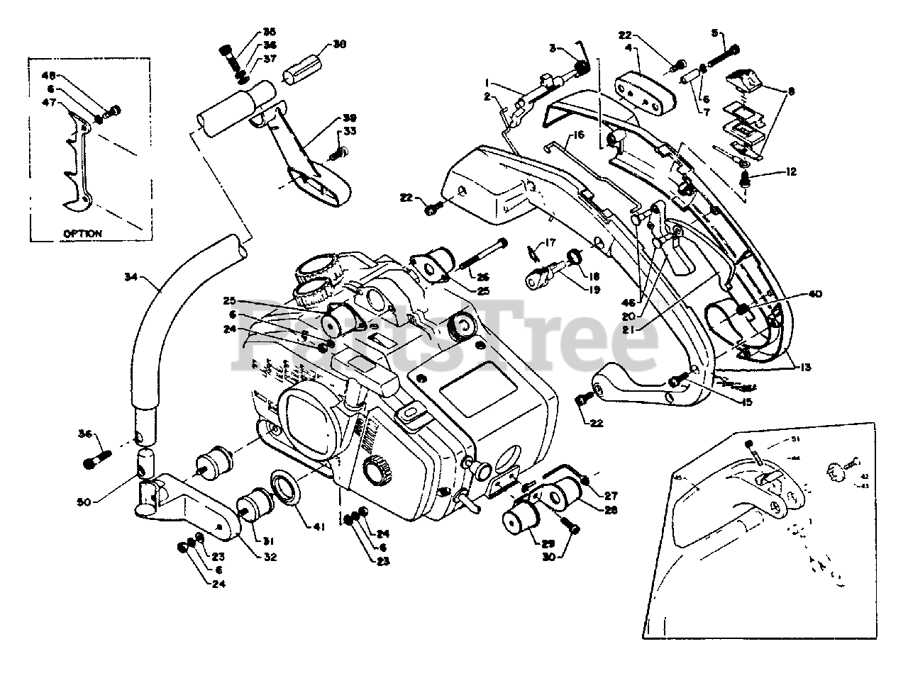 Echo CS351VL Echo Chainsaw Handles Parts Lookup with Diagrams