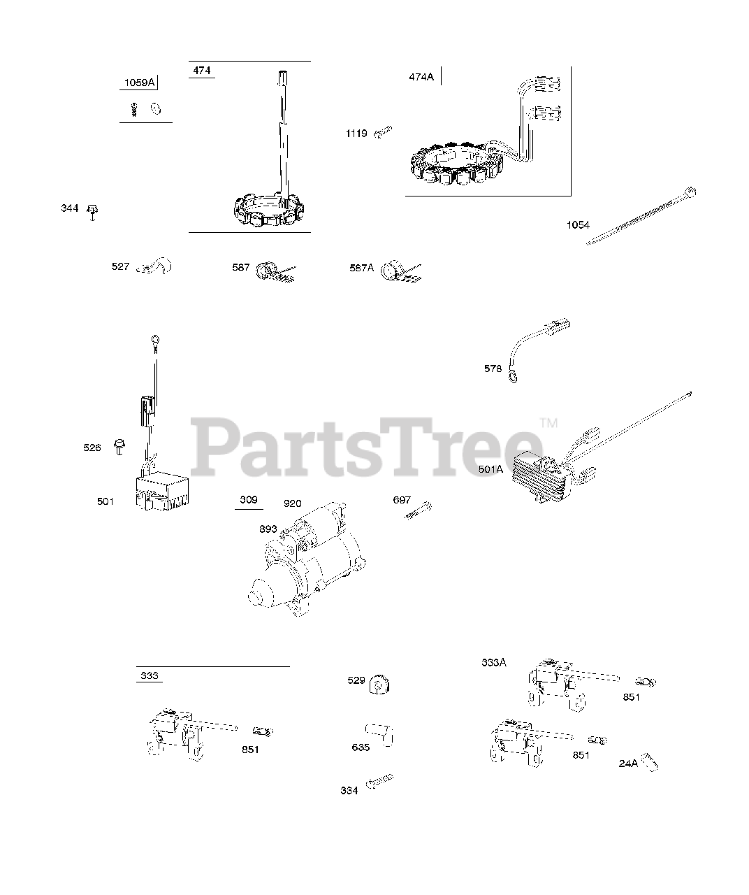 Briggs & Stratton 5434770113E1 Briggs & Stratton Horizontal Engine