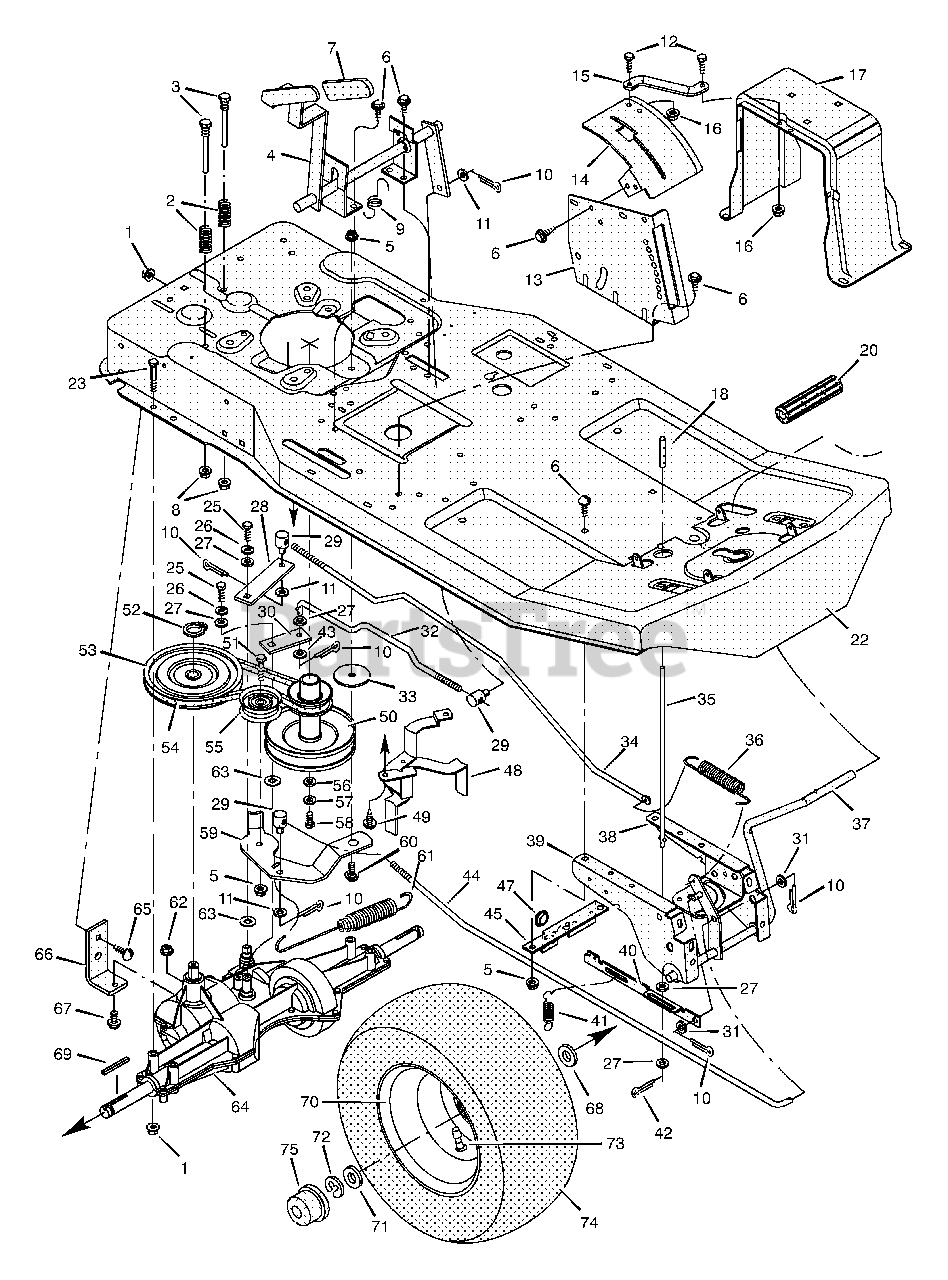 Murray 30540x67C - Murray 30" Rear-Engine Riding Mower (1997) Motion ...