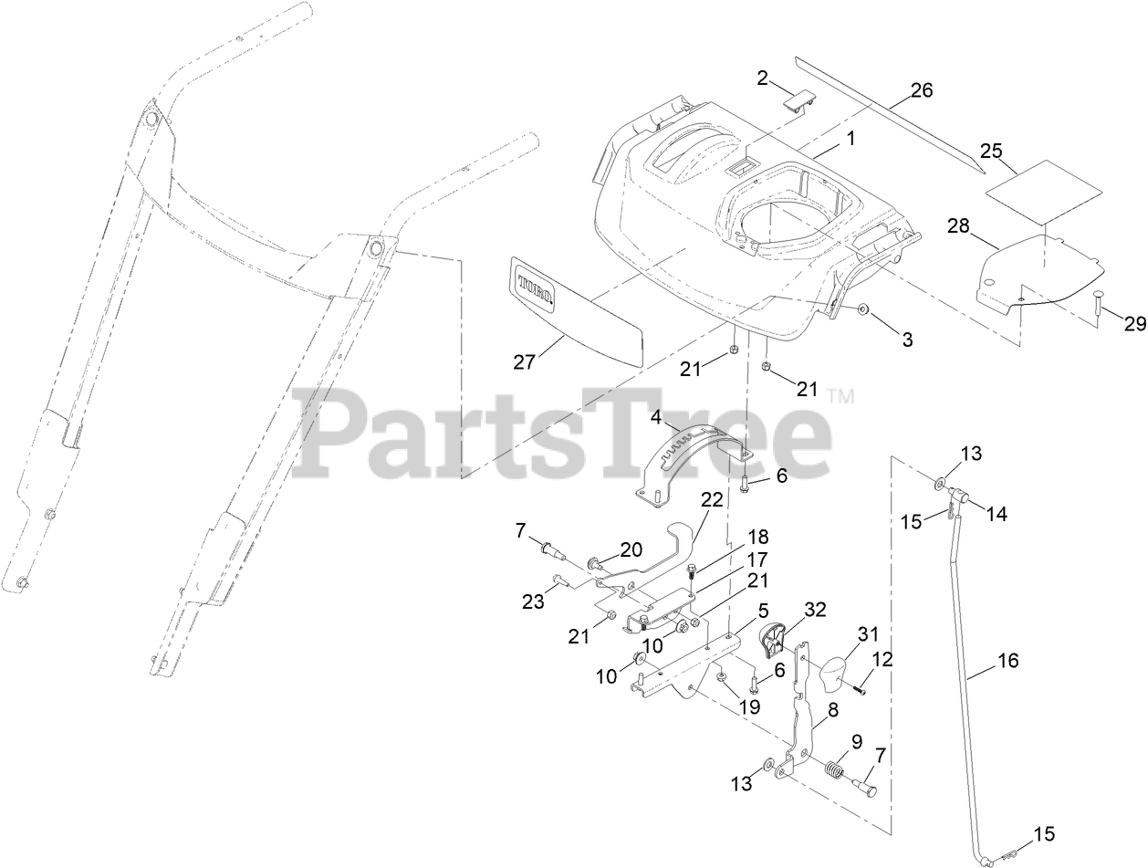 Toro 38701 Toro WalkBehind Rotary Power Broom (SN 400000000