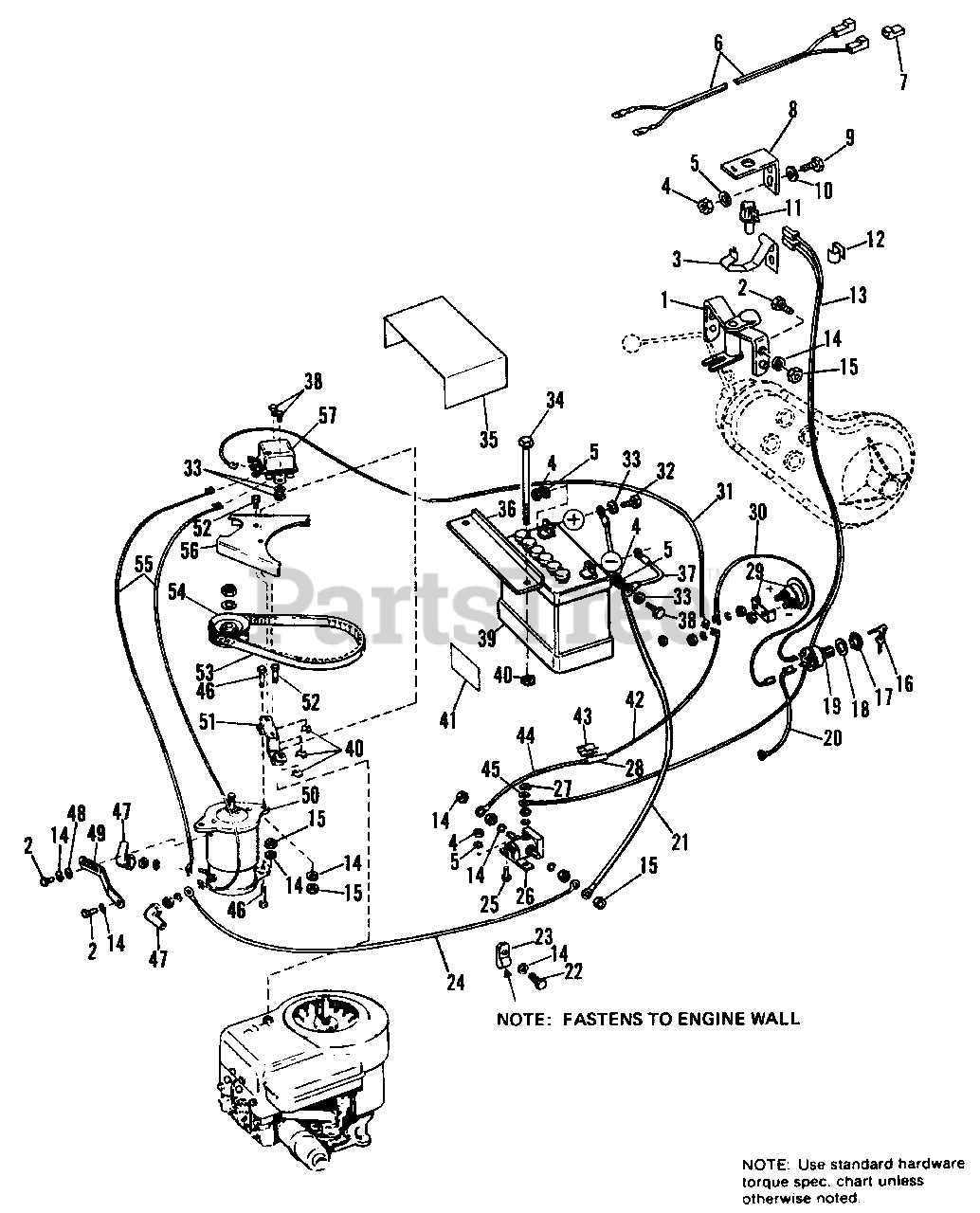 Simplicity Parts On The Electrical Group Diagram For 738