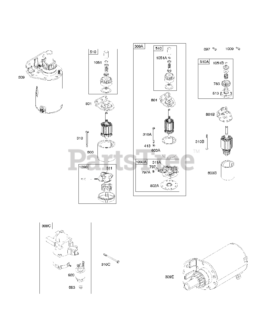Briggs & Stratton 3867770111E1 Briggs & Stratton Vertical Engine