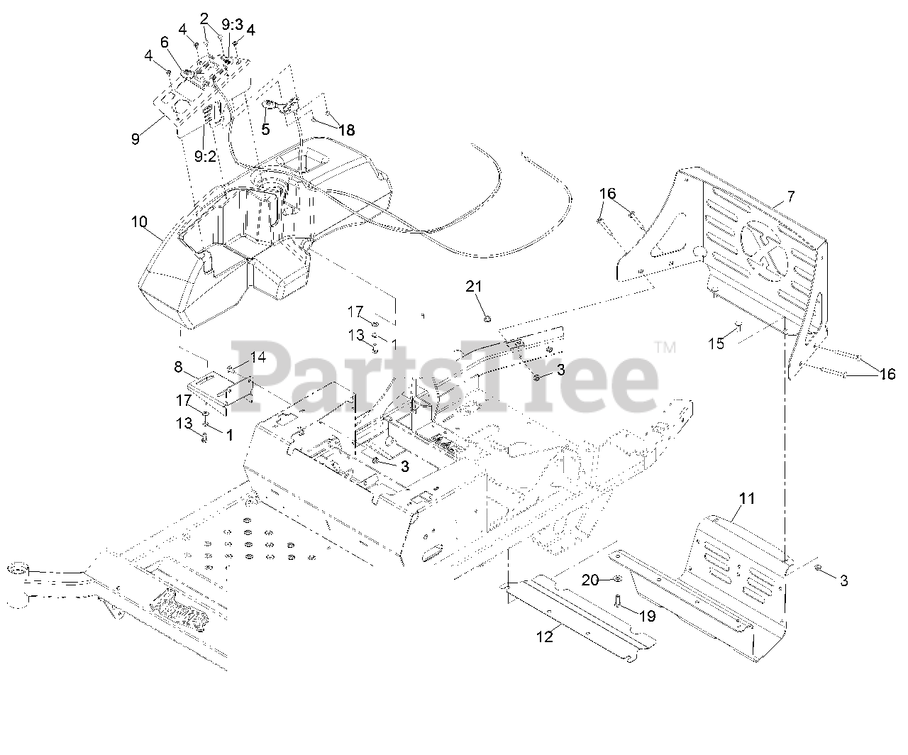 Exmark PNS740GKC60RA3 Exmark 60" Pioneer SSeries ZeroTurn Mower