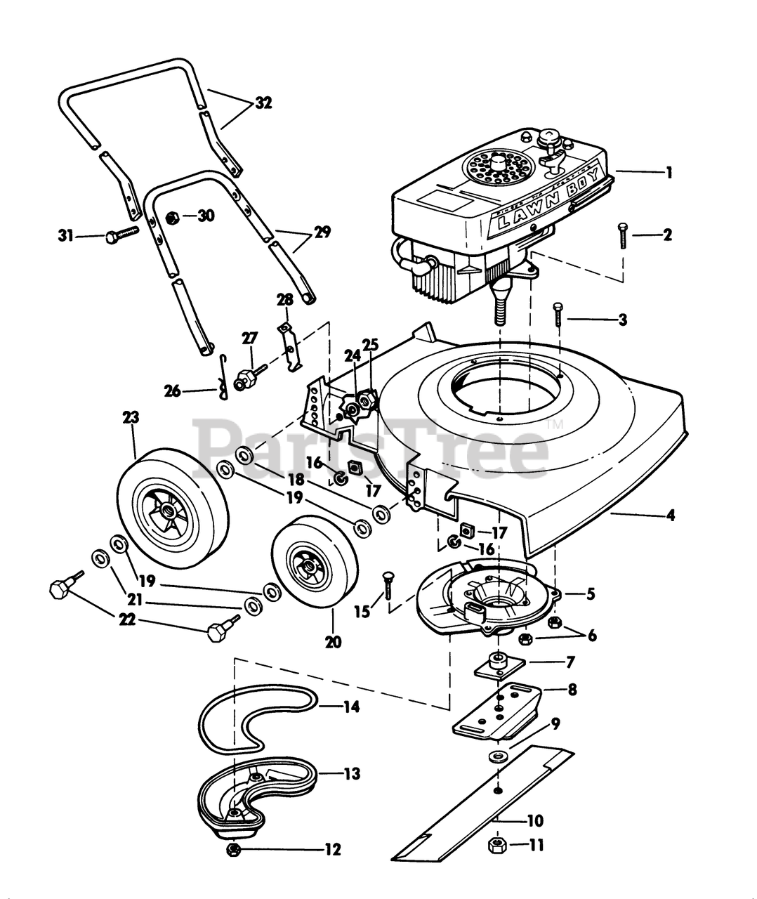 Partstree lawn cheap mower parts