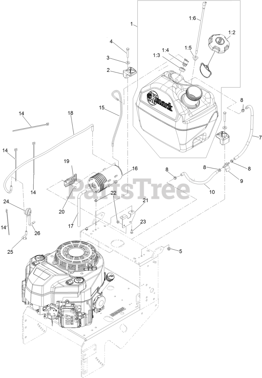 ※K Gas Valvle 104048 | Exmak Valve Fuel - PoPatsDiect Exmark