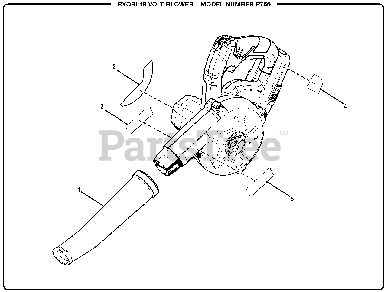 Ryobi 18v blower parts cheap