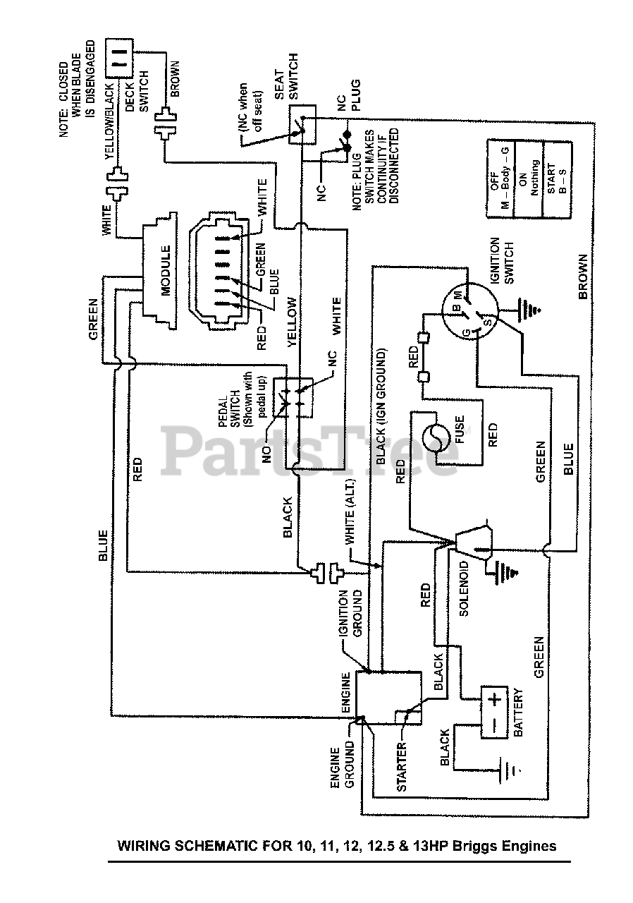 Snapper Wiring Diagram from www.partstree.com