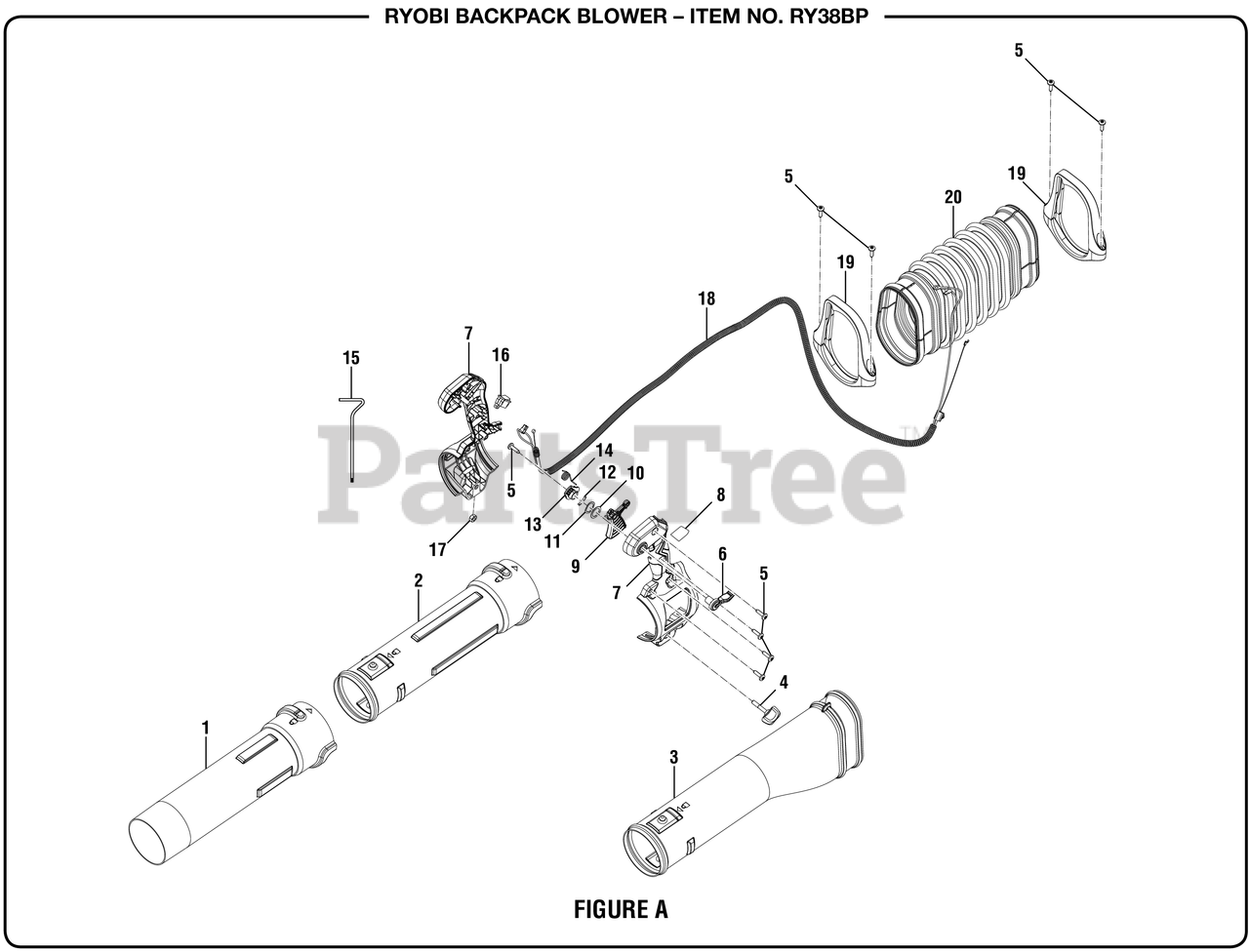 Ryobi RY 38 BP (090337001) Ryobi Backpack Blower, Rev 01 (201808