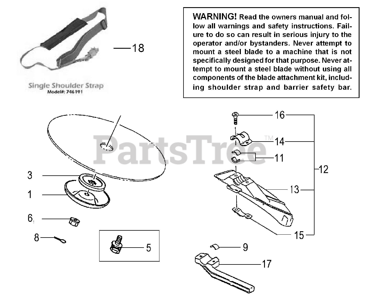 Tanaka TBC2211 Tanaka String Trimmer Blade Kit Parts Lookup with