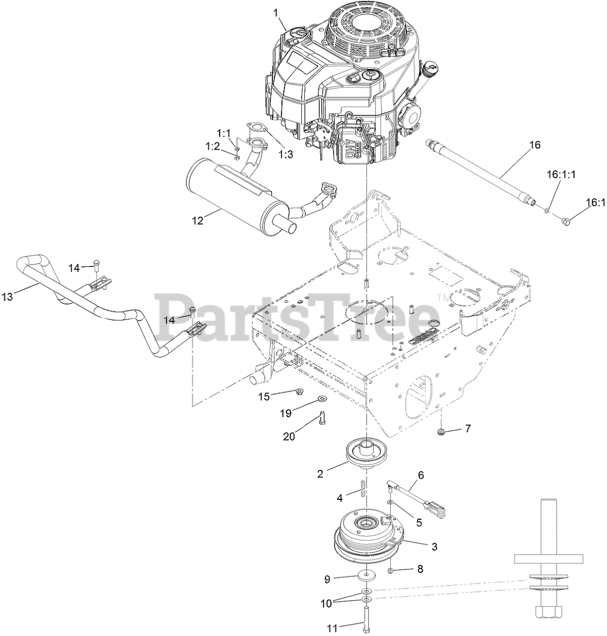 Exmark TTS481GKA48300 - Exmark 48