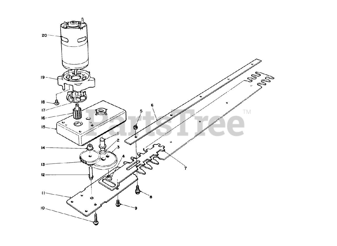 Toro 51780 Toro Hedge Trimmer (SN 010000001 019999999) (1991) GEAR