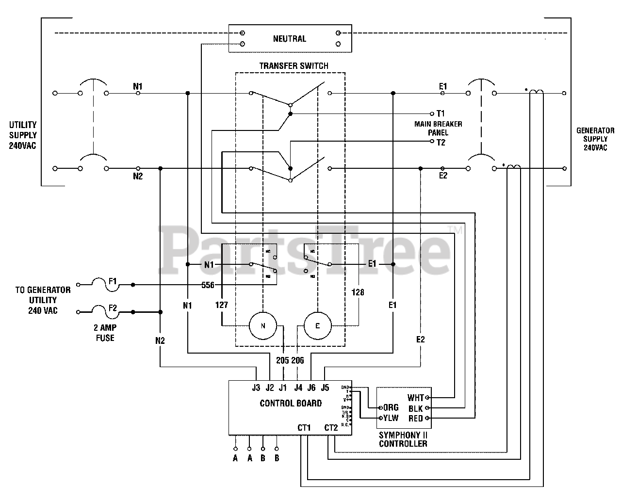 Standby Generator Wiring Diagram from www.partstree.com