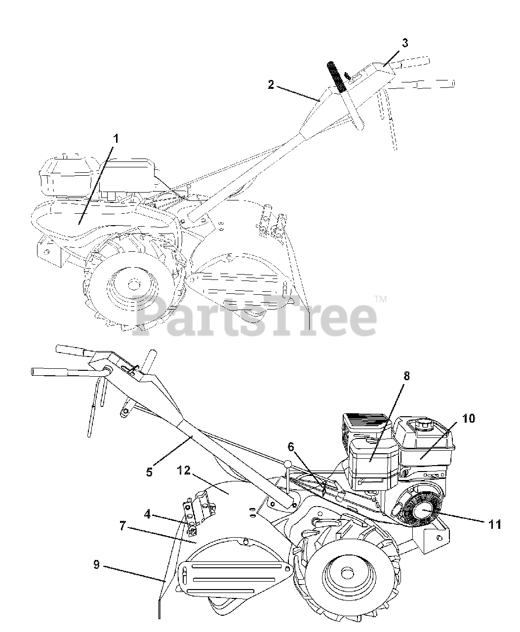 Husqvarna 700 Drt 960930004 02 Husqvarna Rear Tine Tiller 2008 01