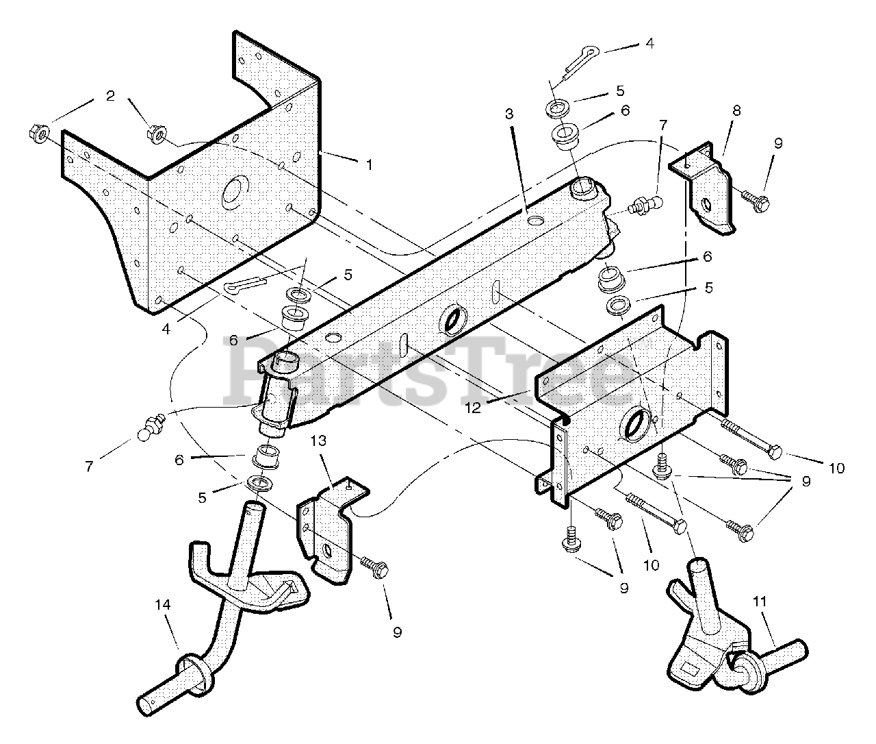 Stanley 461008x692a Stanley 46 Garden Tractor 2003 Front Axle Parts Lookup With Diagrams Partstree