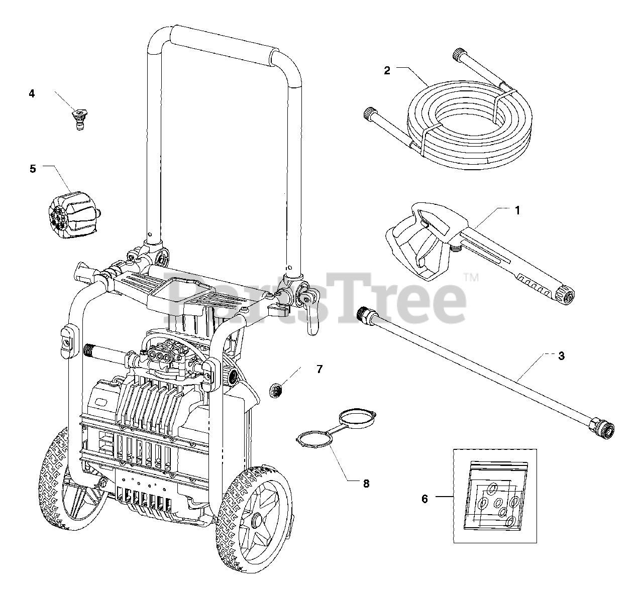Craftsman 02072700 Craftsman 2,000 PSI Pressure Washer Main Unit