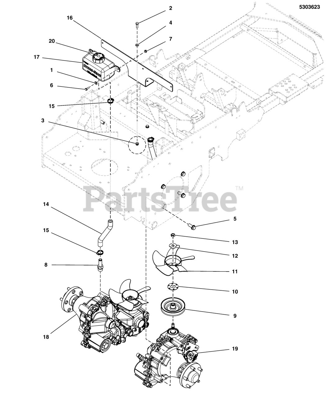 Snapper zero 2025 turn hydraulic pump
