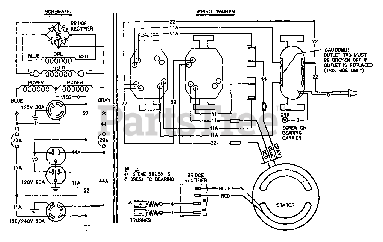 Generac S5002 (8983-5) - Generac 5,000 Watt Portable Generator Electrical  Schematic & Wiring Diagram Parts Lookup with Diagrams | PartsTree Engine Parts Diagram PartsTree