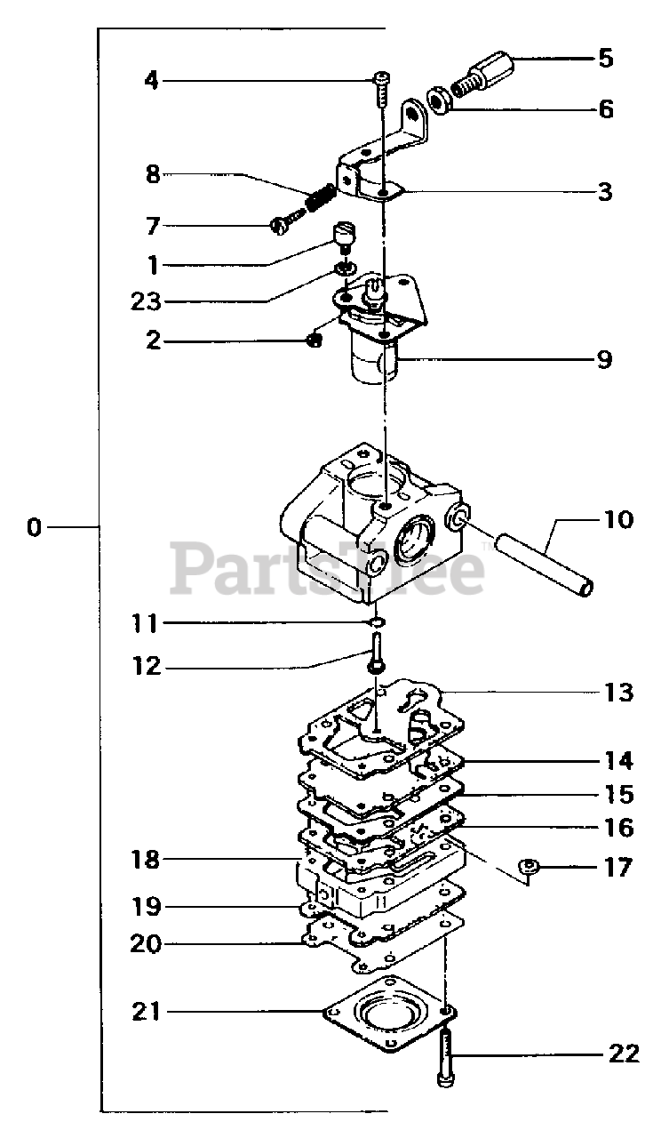 Tanaka THT212 Tanaka Hedge Trimmer Carburetor Parts Lookup with
