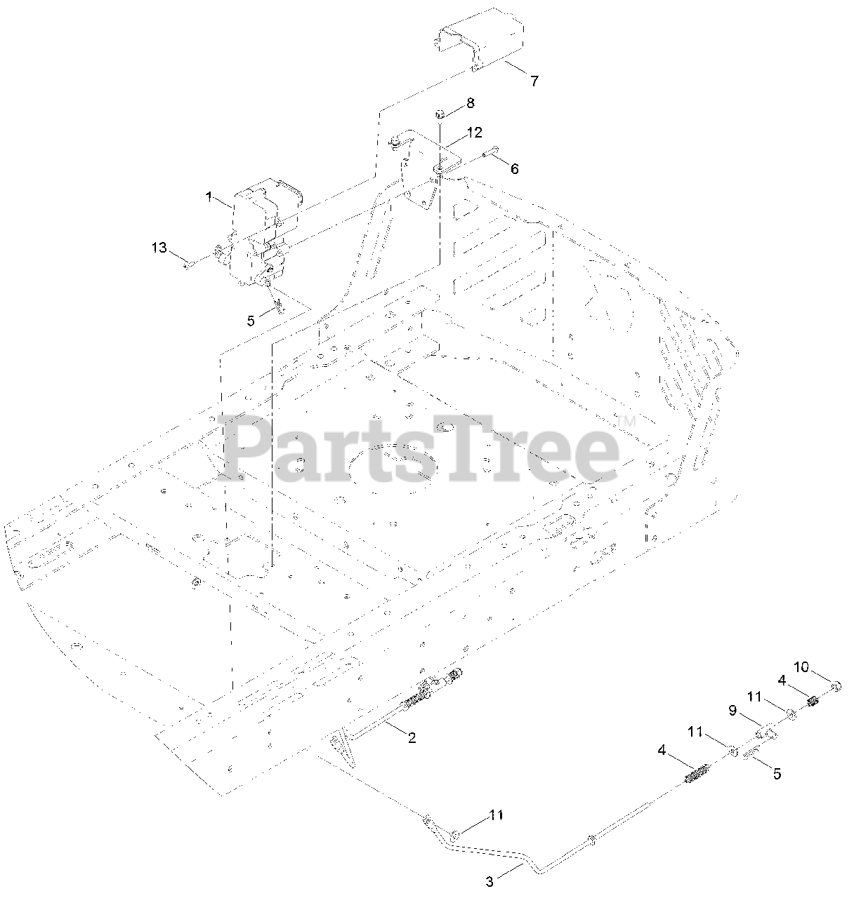 Exmark QTS708GEM50200 Exmark 50" Quest SSeries ZeroTurn Mower