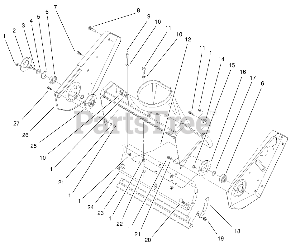 Toro 38413 (CCR 2450) Toro Snow Thrower (SN 210000001 210999999