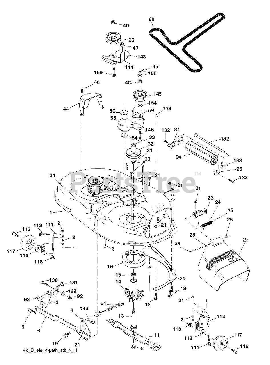 Husqvarna 42 Riding Mower Parts Diagram Catalog Library