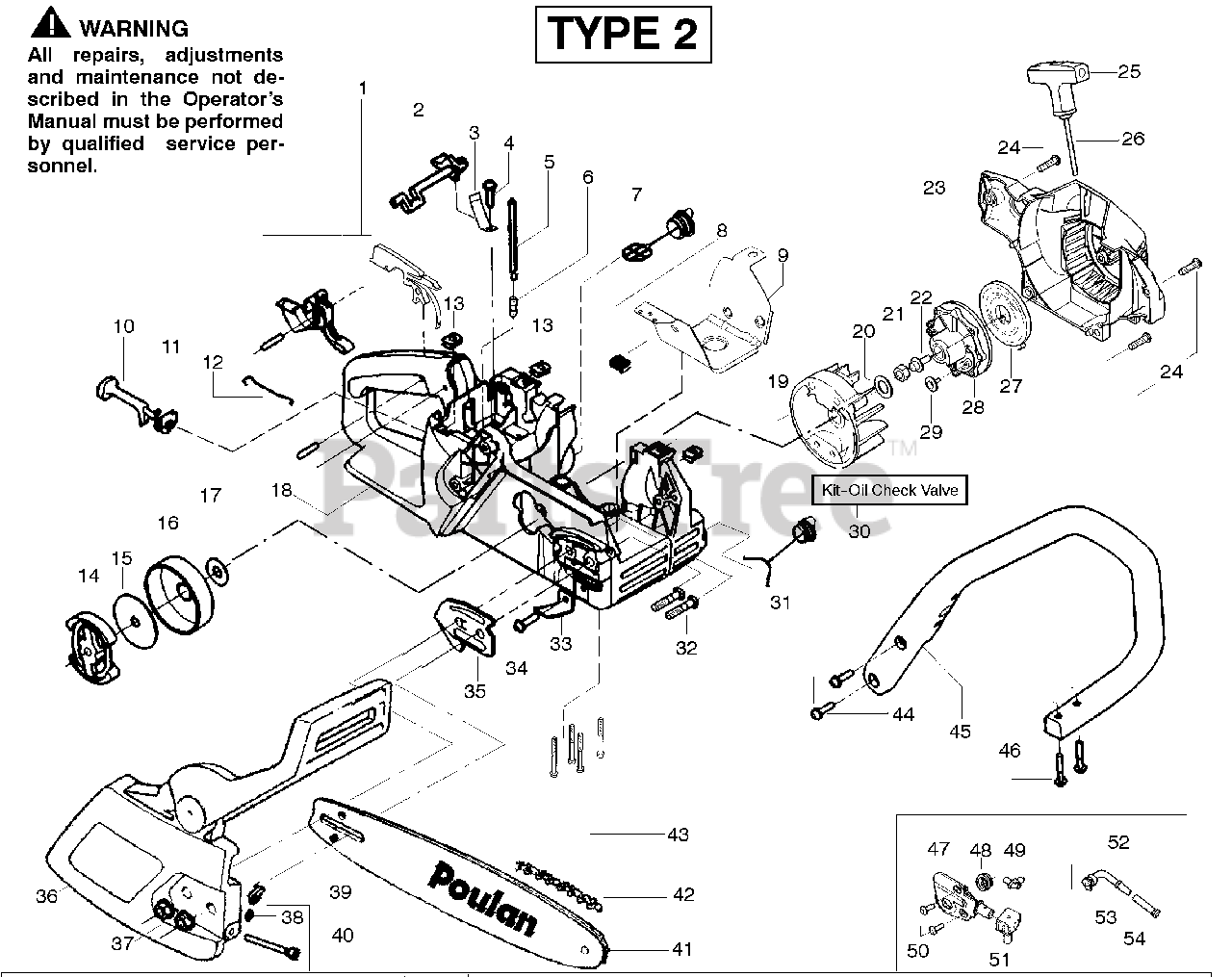 Poulan 2150 LE Poulan Chainsaw, Type 2 (200803) Starter Type 2