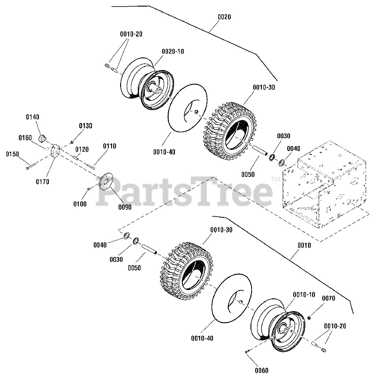 Brute 1695725 Brute 29" Snow Thrower, 13.5 Gross TP (2009) Wheels and