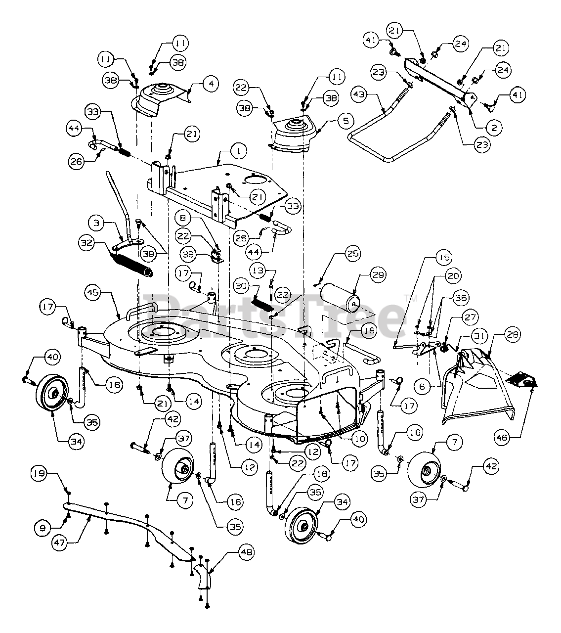 Cub Cadet Mower Deck Schematic