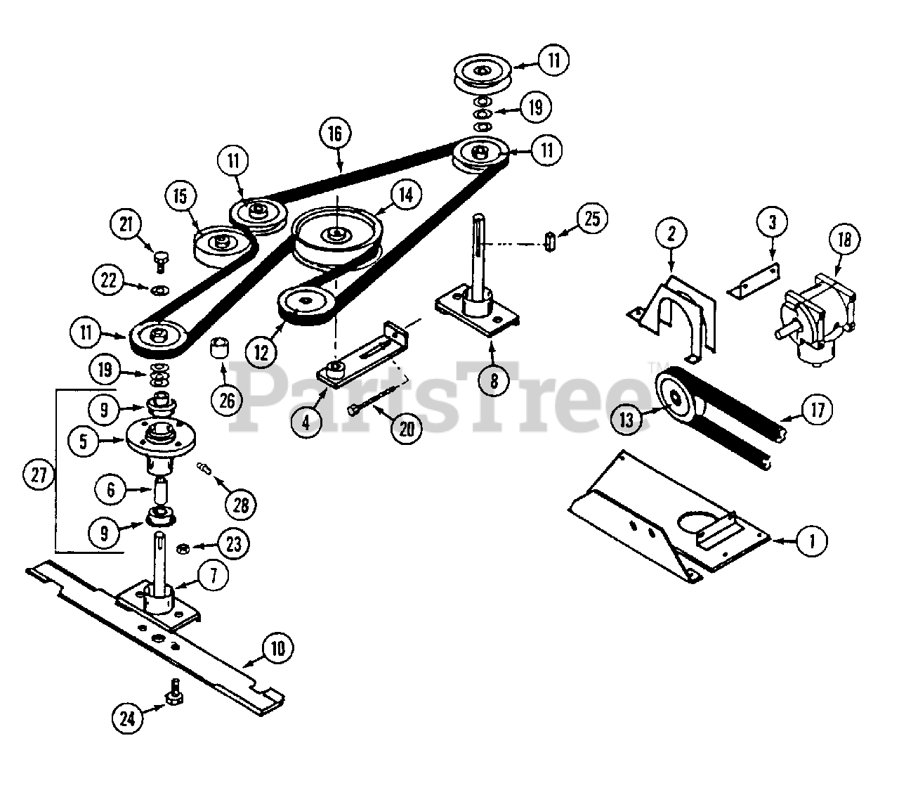 White Outdoor FR 200 13A 015 190 White Outdoor Front Mount Riding Mower 1997 Model W874 Mower Deck 62 Deck Drive Parts Lookup with Diagrams PartsTree