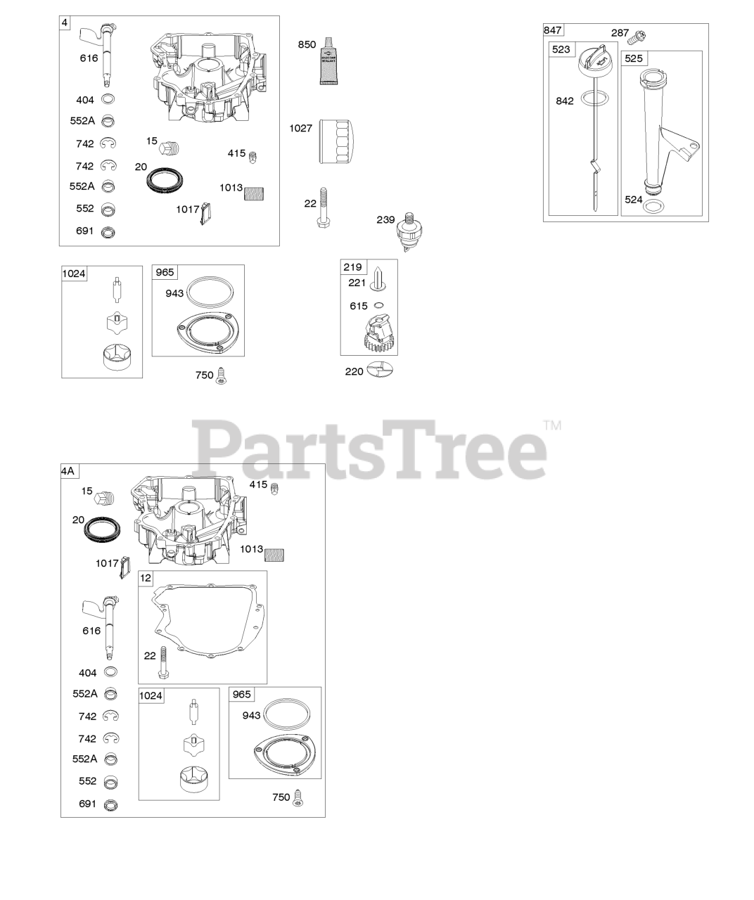Briggs & Stratton 44N8770003G1 Briggs & Stratton Vertical Engine