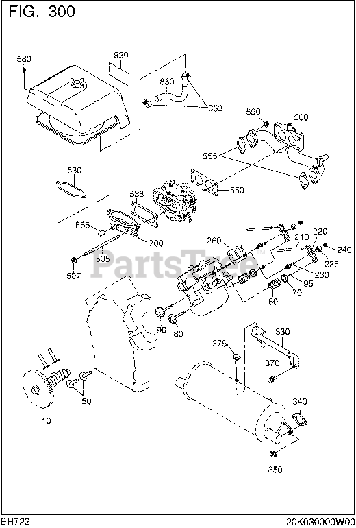 Subaru Robin Parts On The 301 Intake  U0026 Exhaust Diagram For