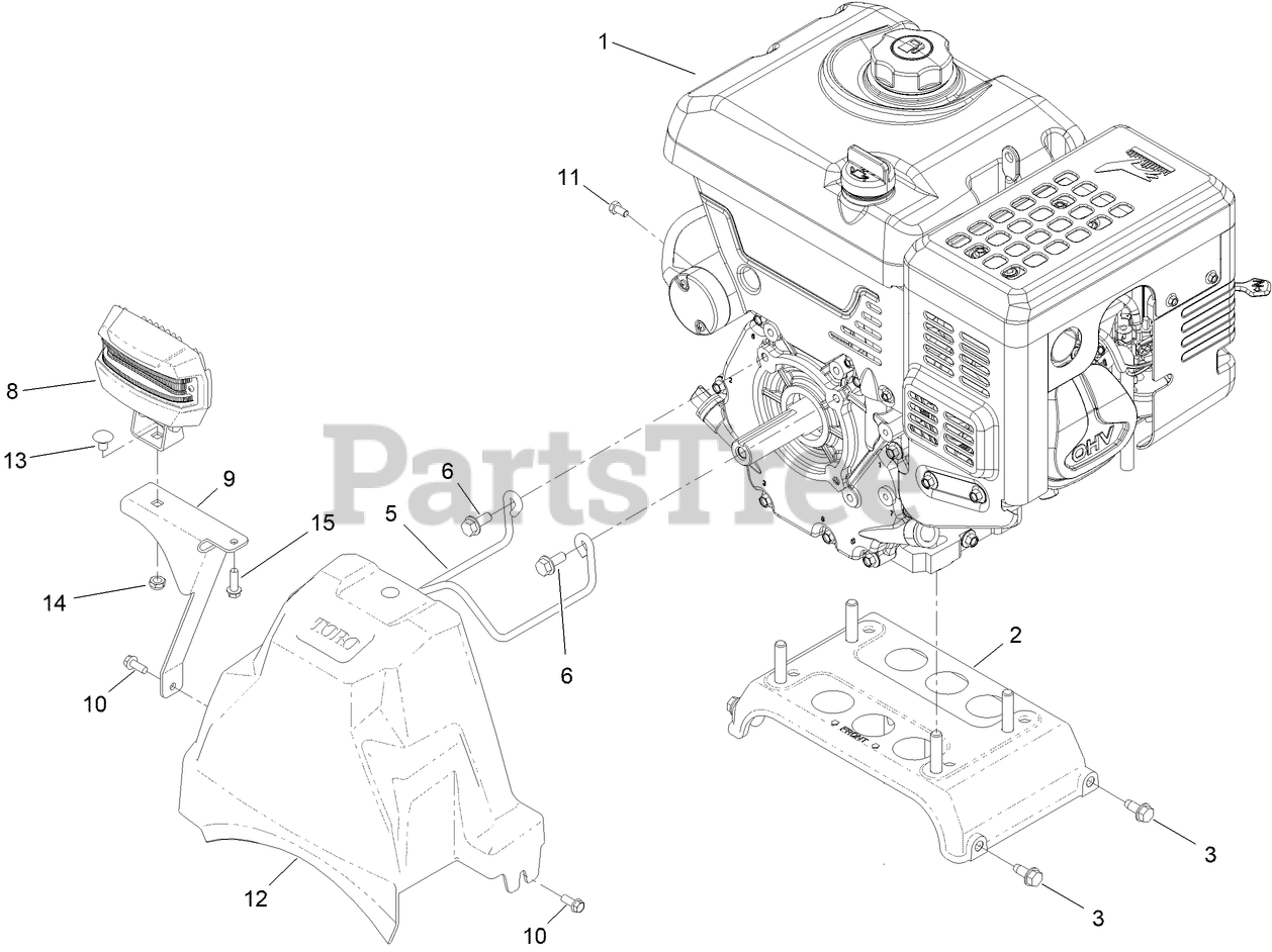 Toro 38890 (1428 OHXE) Toro 28" Power TRX Commercial Snow Thrower (SN