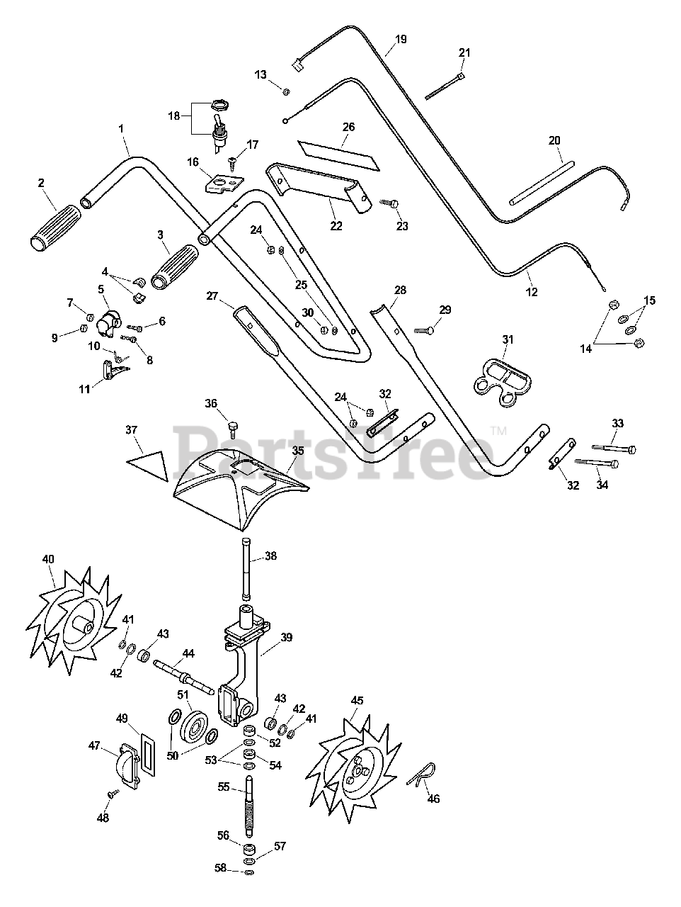 Echo TC2100 Echo Tiller Cultivator (Type 1E) (SN 001001 999999